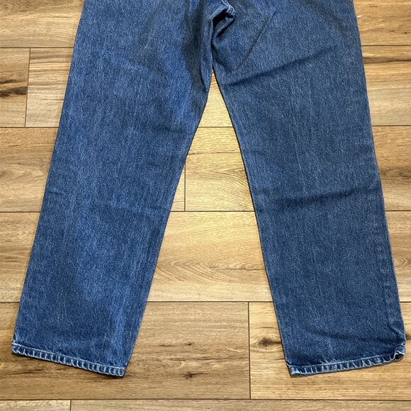 Men's Carhartt Relaxed Fit Denim Jeans SZ 38x32 Blue Cotton Casual Work B160 DST - Picture 9 of 11